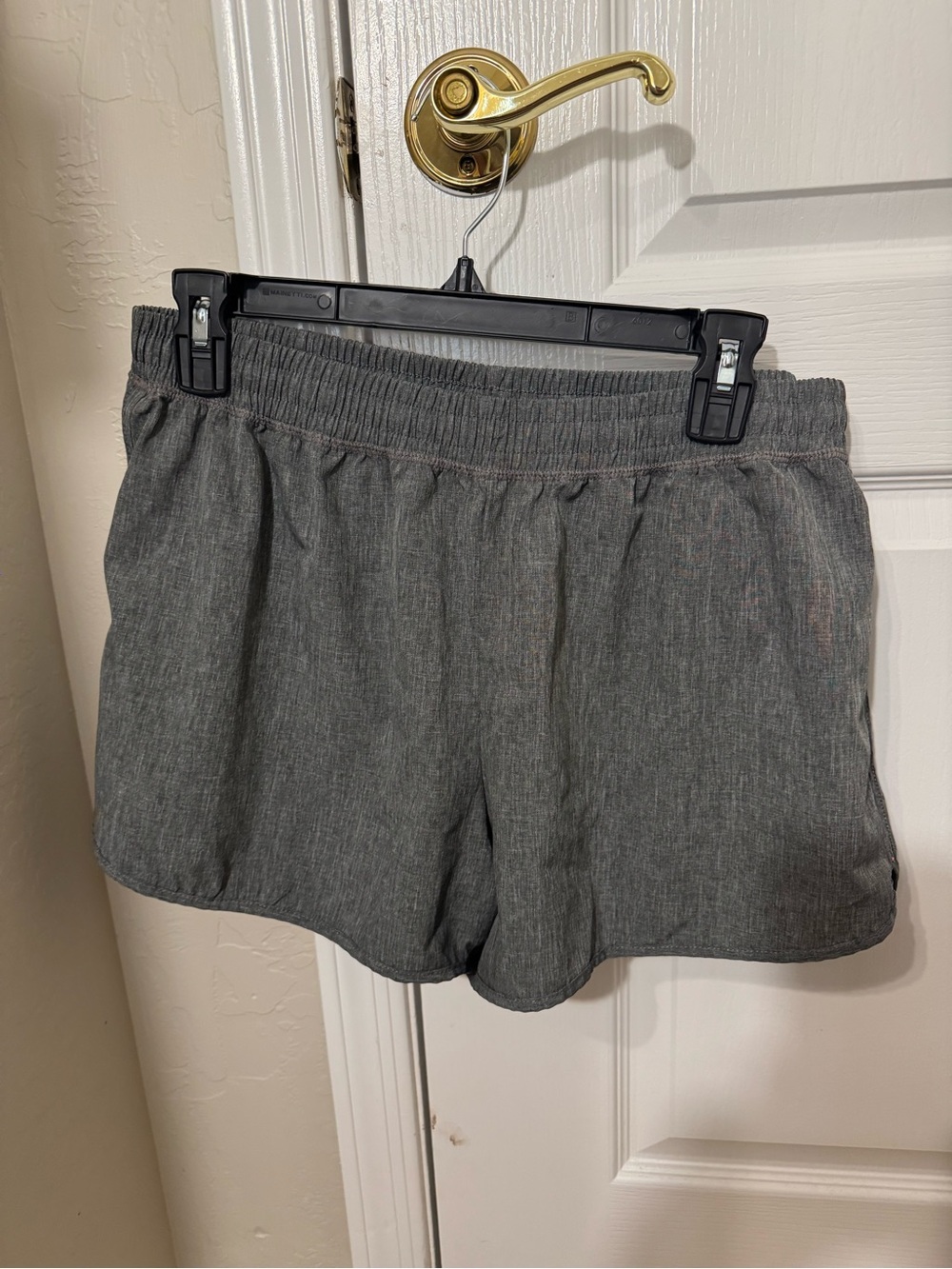 Champion Women's Gray Elastic-Waist Athletic Shorts